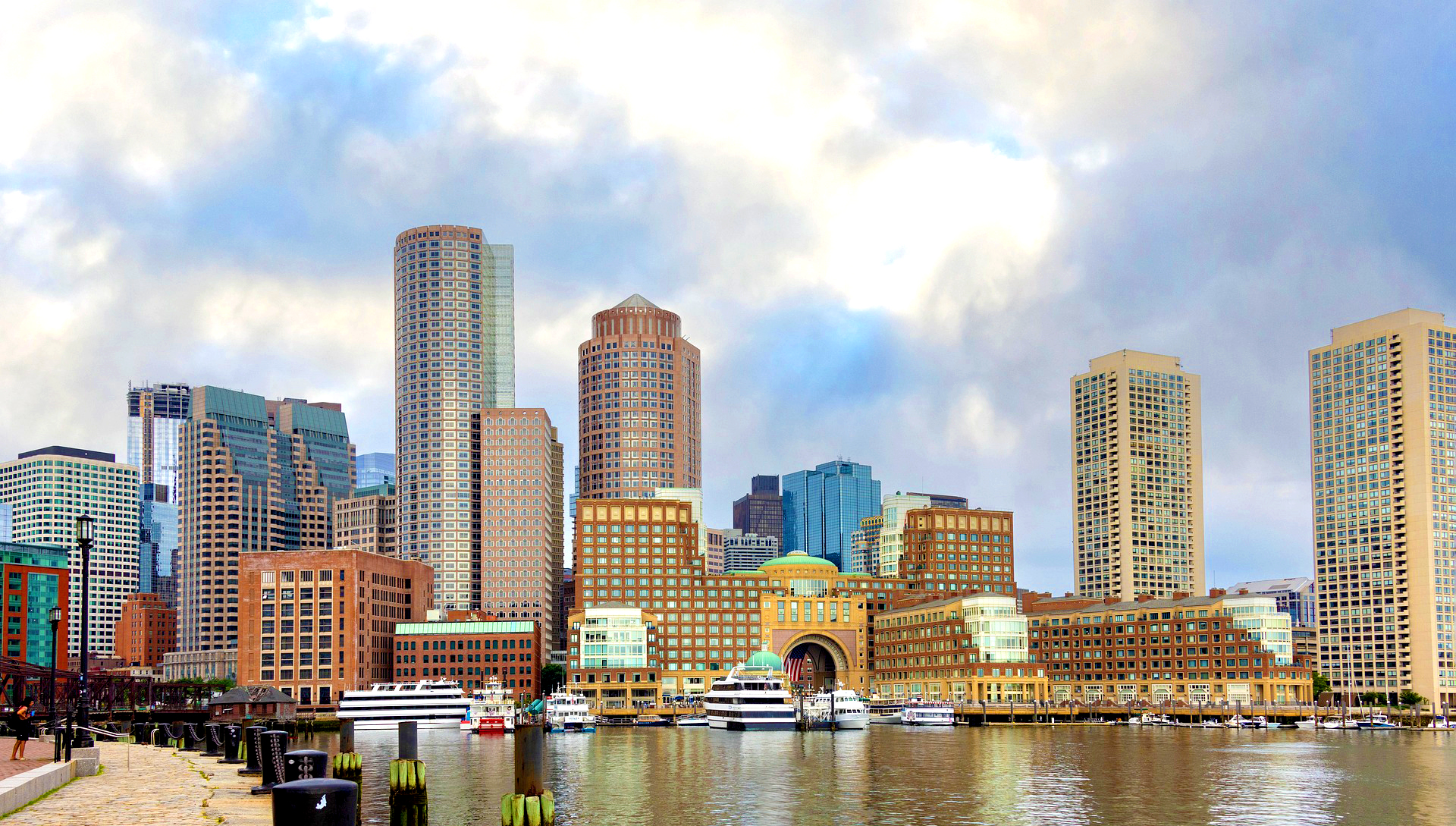 Boston Harbor Skyline